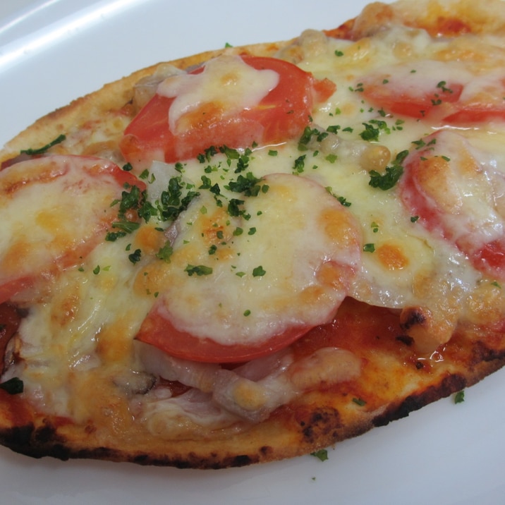 ベーコンとトマトのピザ レシピ 作り方 By Mococo05 楽天レシピ